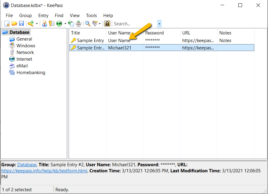 Configurar y administrar el administrador de contraseñas Keepass para Windows