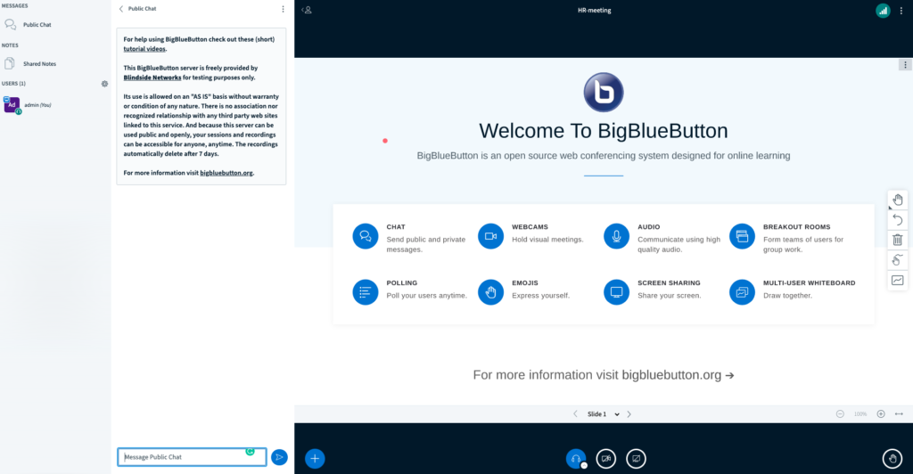 افزونه bigbluebutton ui