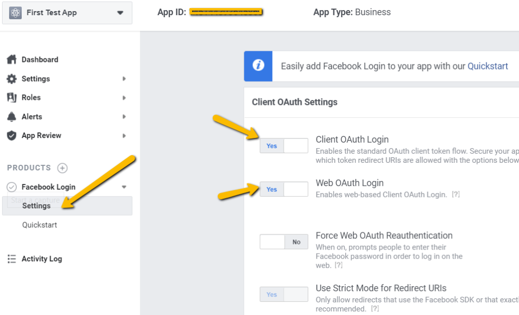 Mautic - Intégration Facebook - Configurer FB Connexion