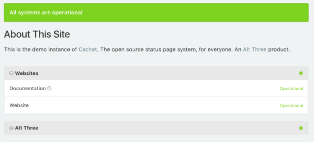 Cap - Sistem Halaman Status Sumber Terbasis Laravel berbasis PHP