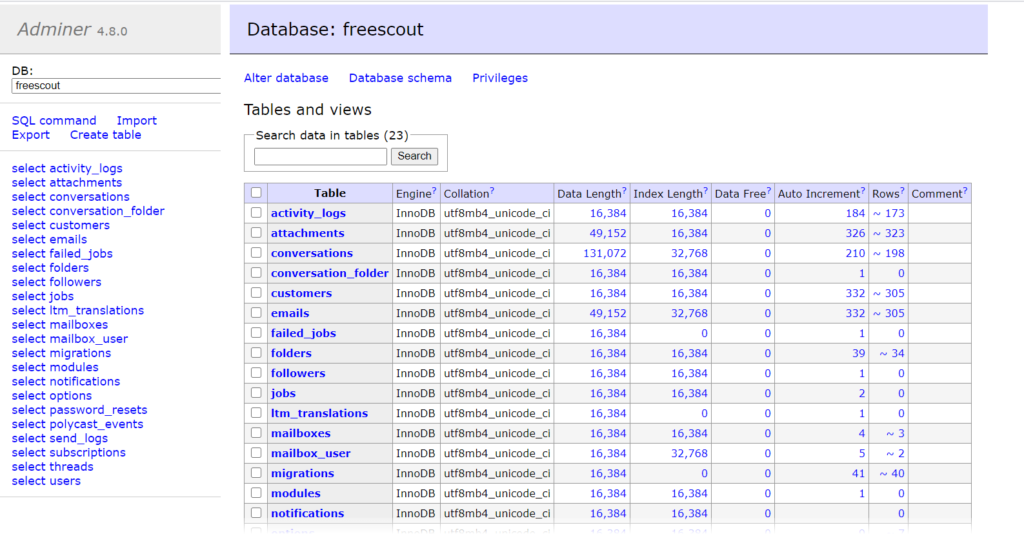 Alat manajemen basis data