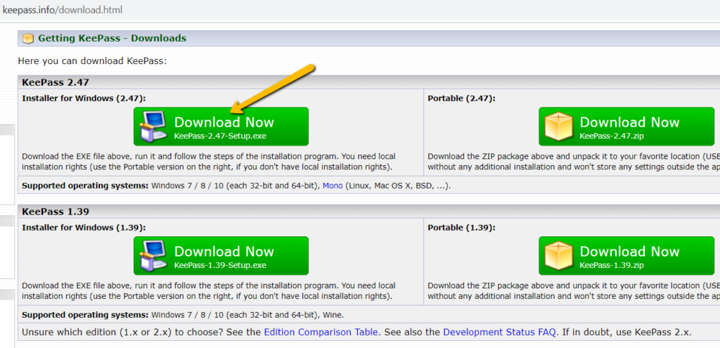การตั้งค่าและจัดการผู้จัดการรหัสผ่าน Keepass สำหรับ Windows