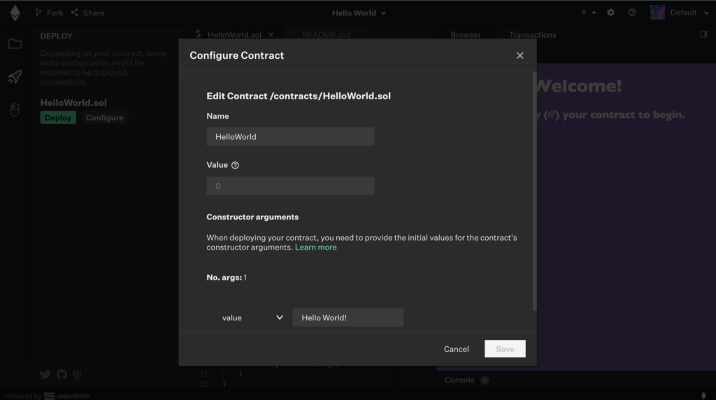 Ethereum Smart Contract